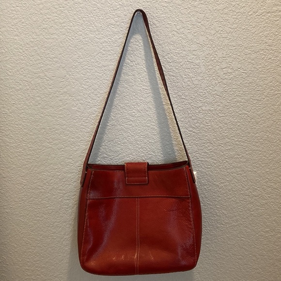 Fossil Red Leather Shoulder Bag - Picture 5 of 16
